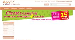 Desktop Screenshot of doceembalagem.com.br